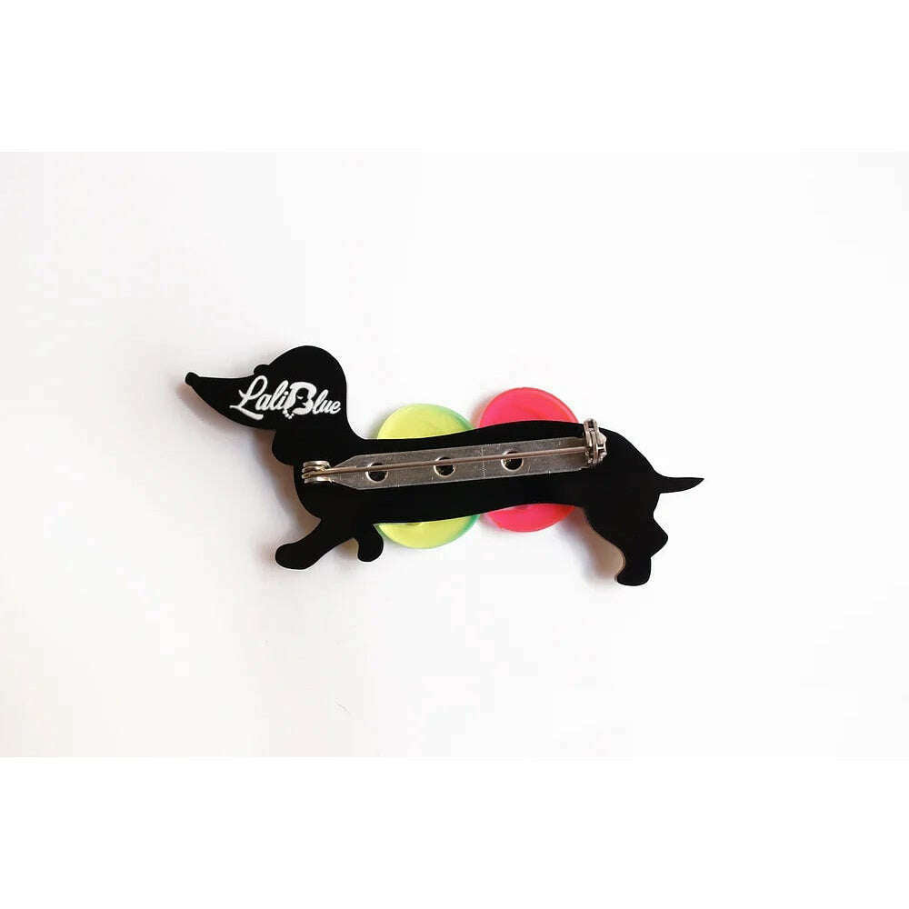 Dachshund Brooch with Floats by Laliblue | PRE-ORDER SHIPS IN 2-3 WEEKS