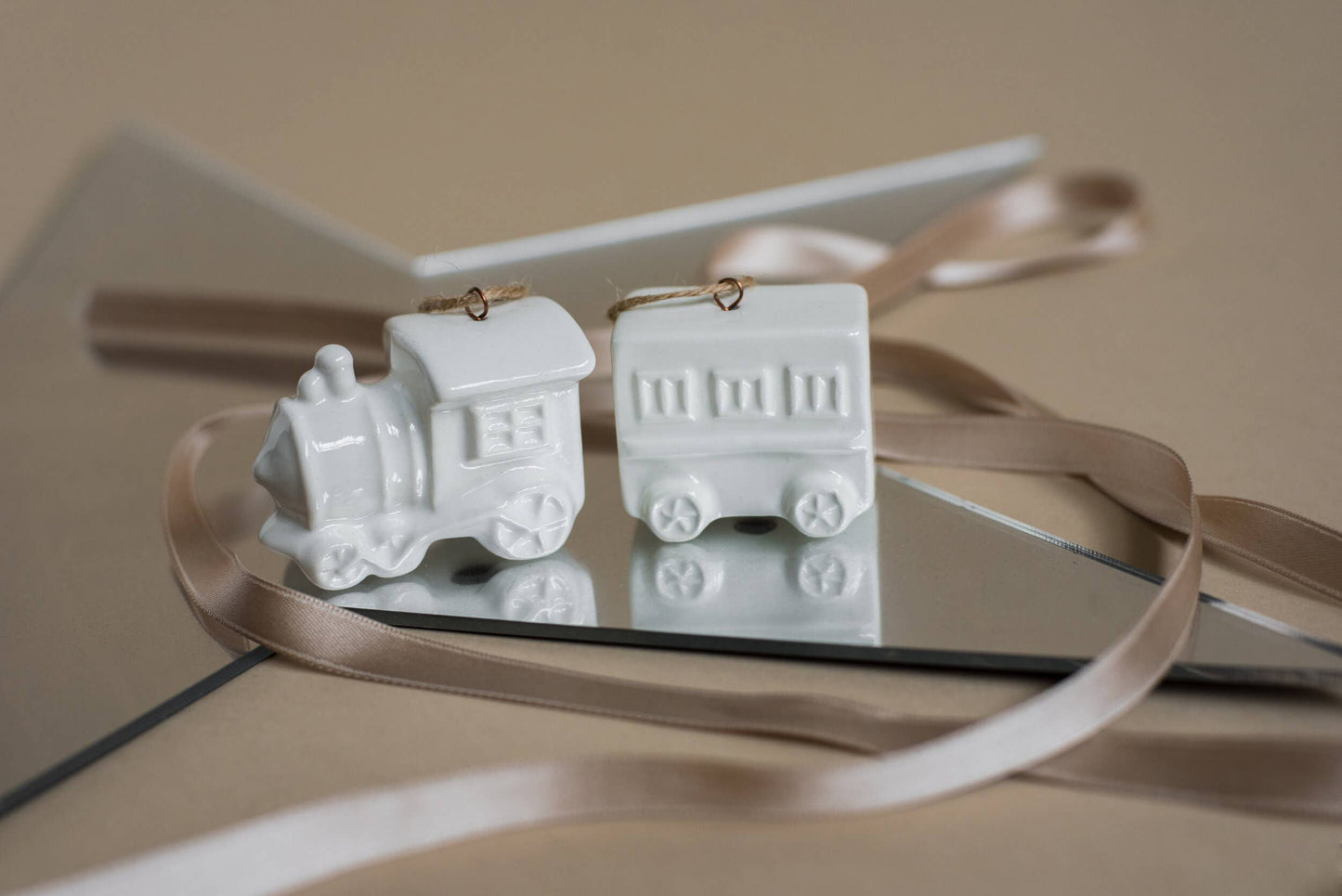 Handmade Porcelain Christmas Ornaments: Carrousel