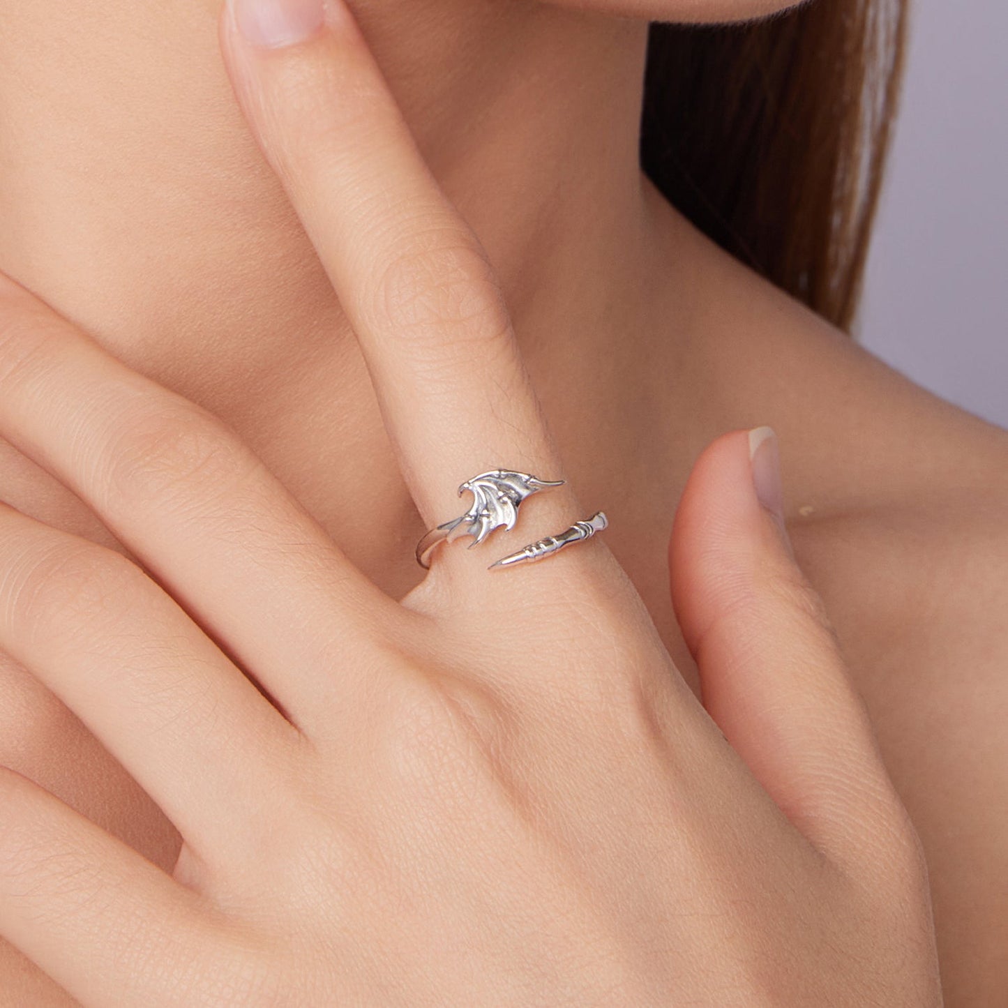 925 Sterling Silver Oxidized Silver 0.7cm Swing Rings for Women