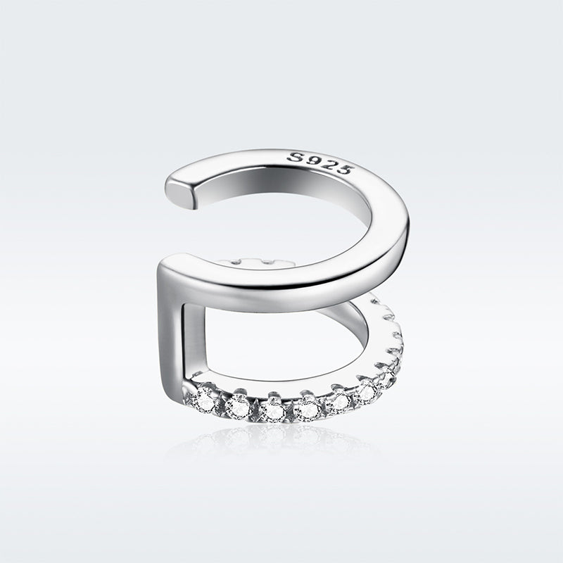 925 Sterling Silver Plated Platinum CZ Earrings for Women