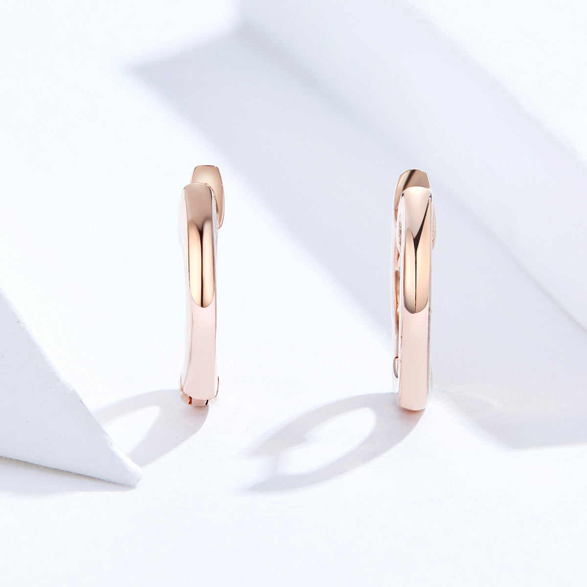 925 Sterling Silver Plated Black Gold Earrings for Women