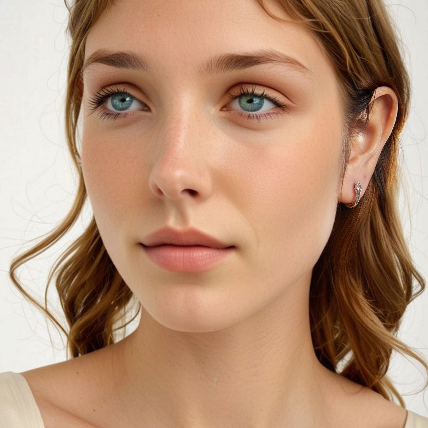 925 Sterling Silver Earrings for Women, Oxidized Silver, 1.4x0.35 cm