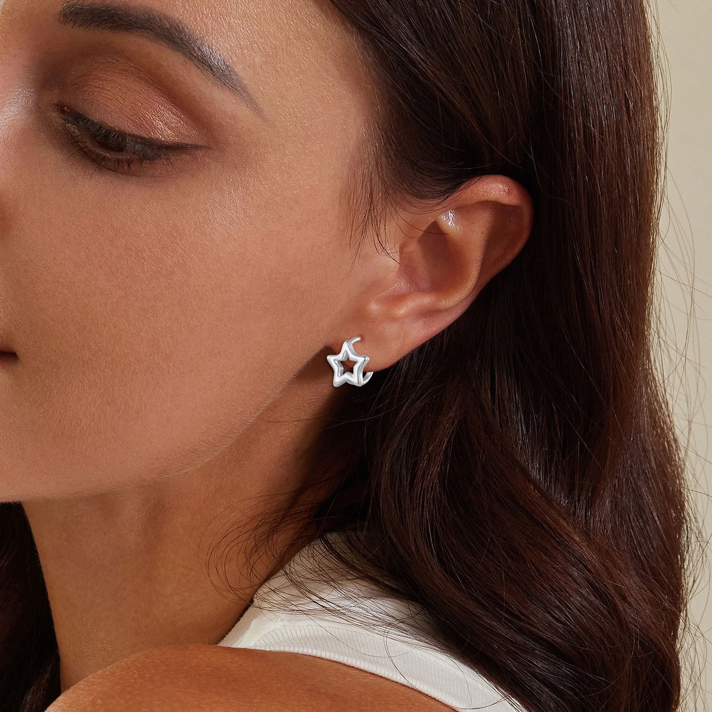 S925 Oxidized Silver 1cm Earrings for Women