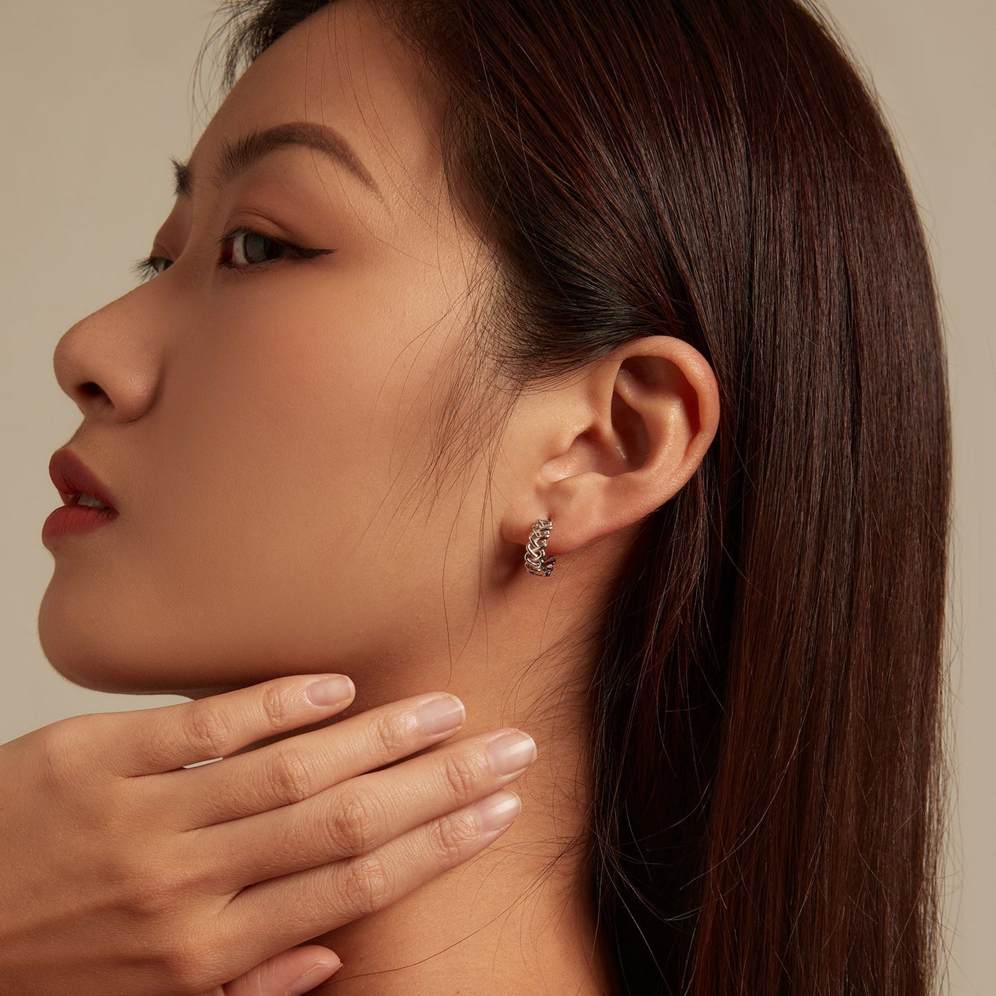 925 Sterling Silver Earrings with Platinum Plating for Women