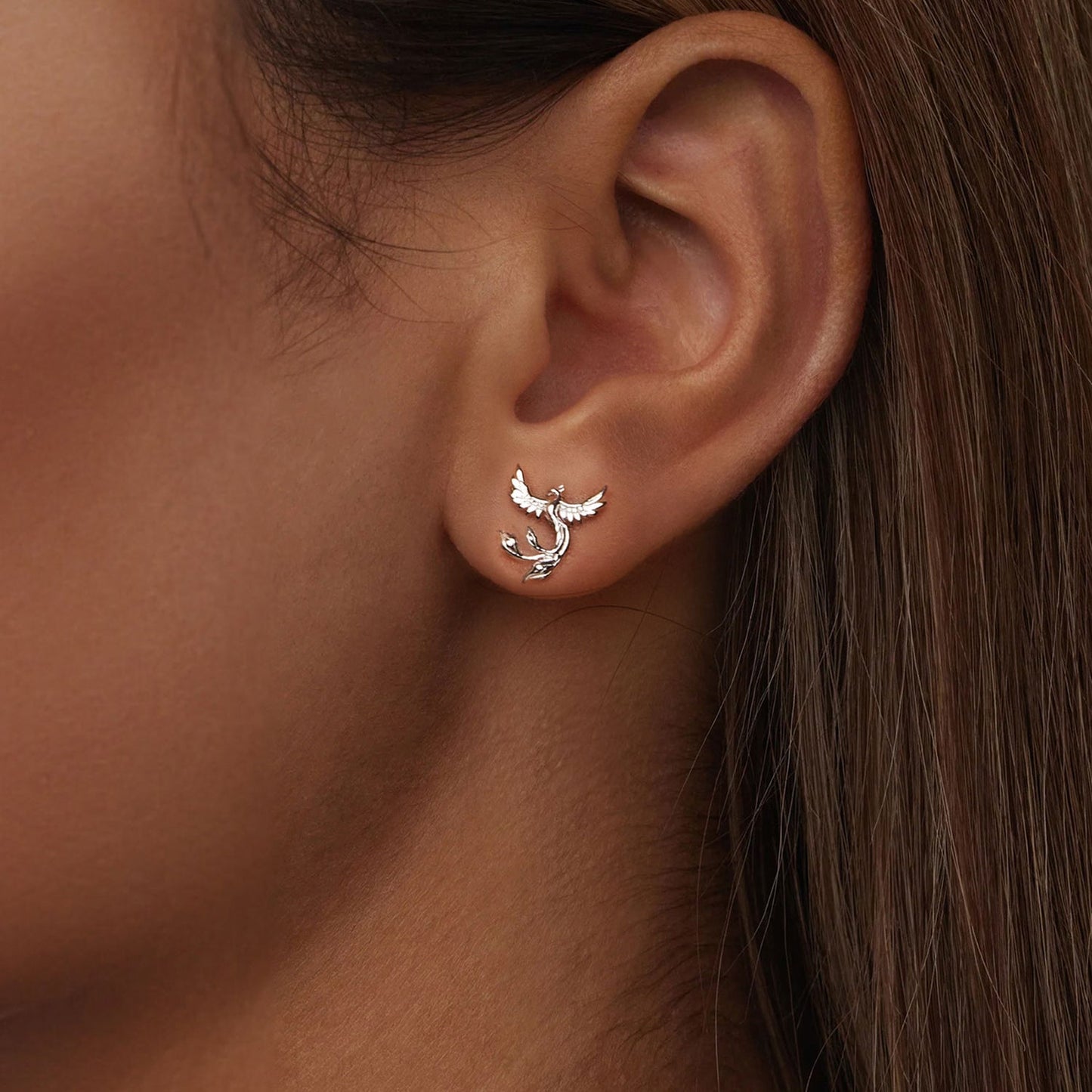 925 Sterling Silver Plated White Gold Earrings for Women
