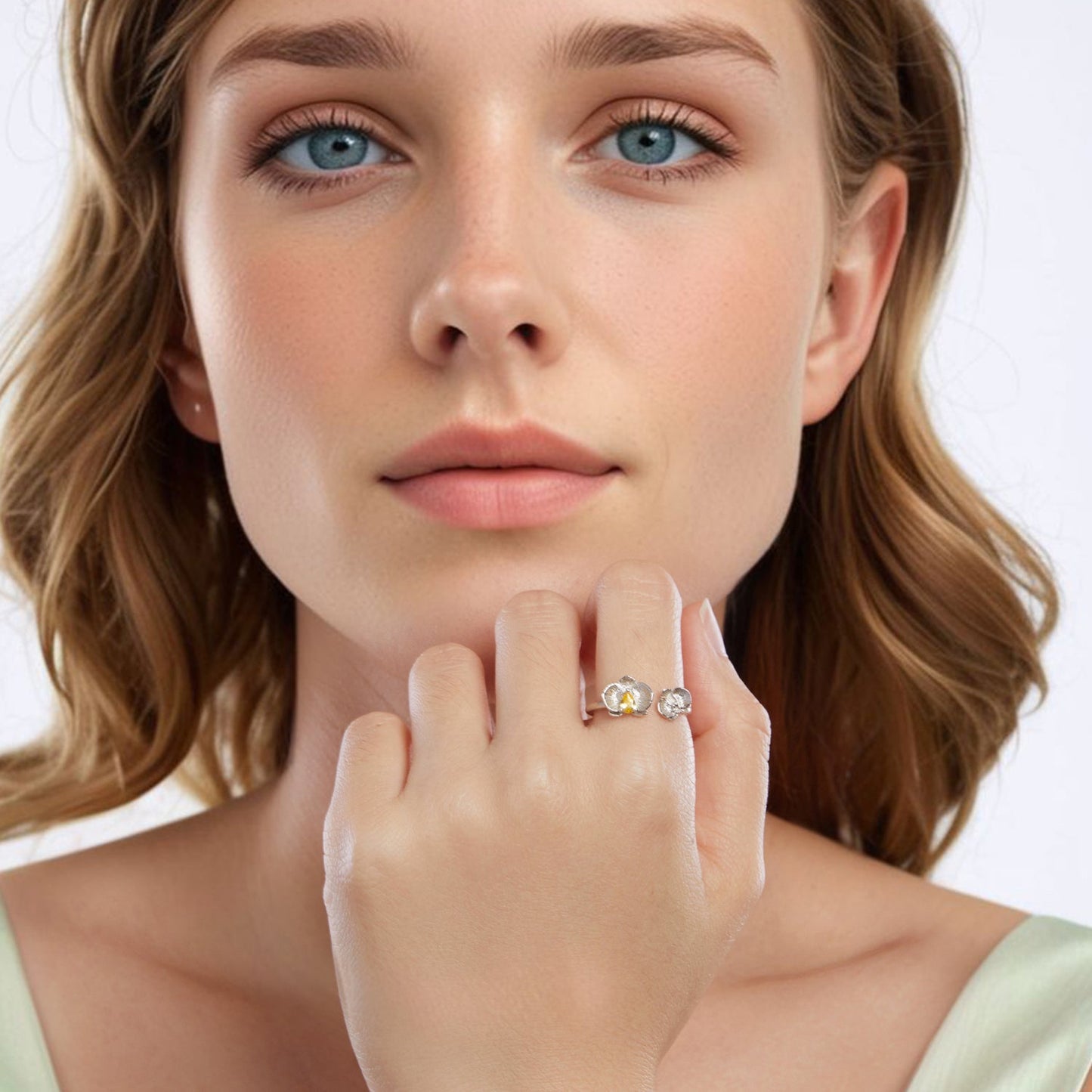 925 Sterling Silver 0.17cm Pavé Setting CZ Ring