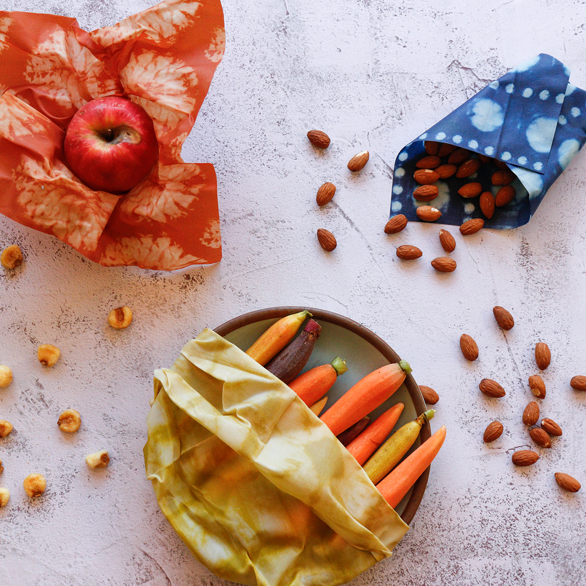 Tie Dye Print Beeswax Wraps 3 pack