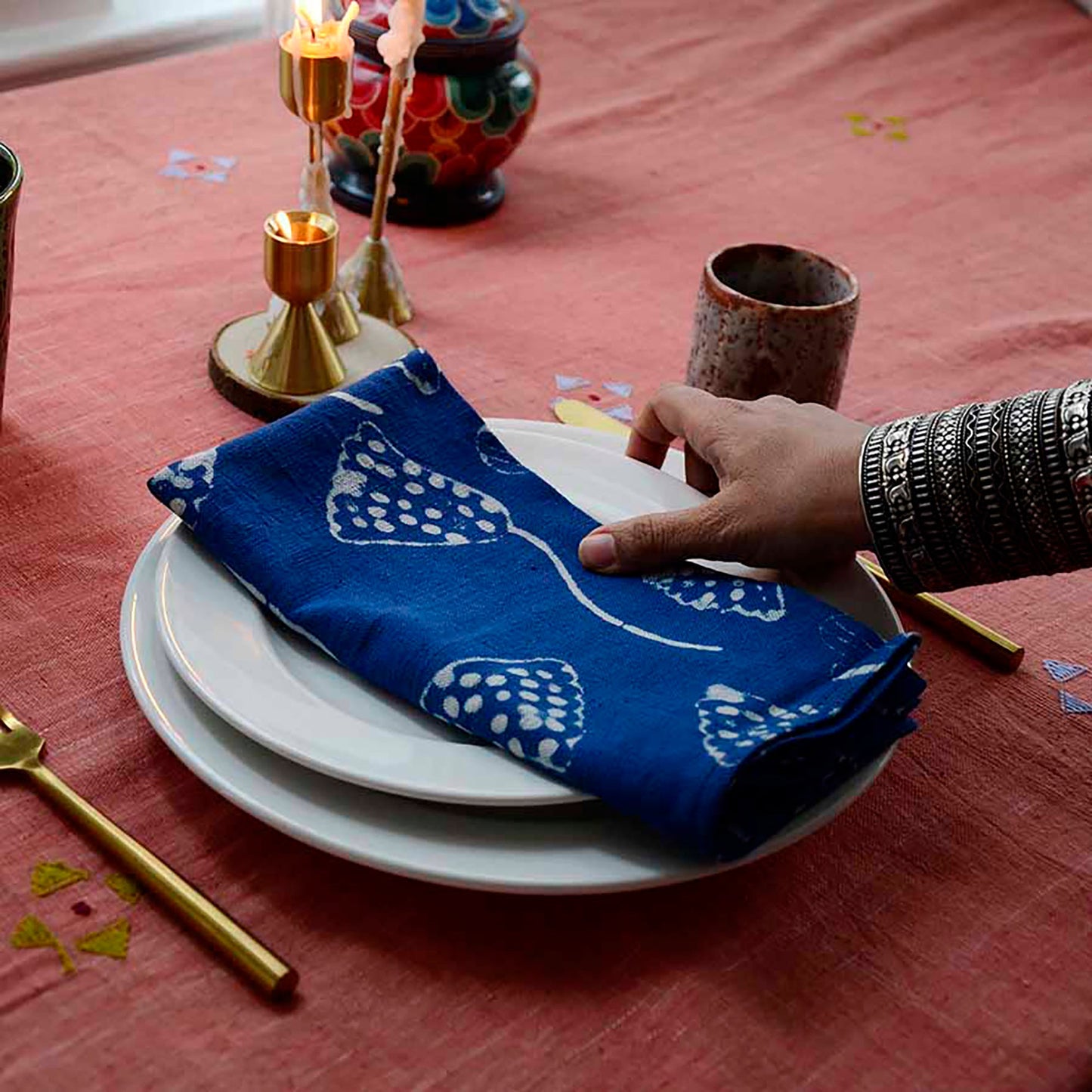 Sustainably Made Table Napkins (Set of 4) - Lana