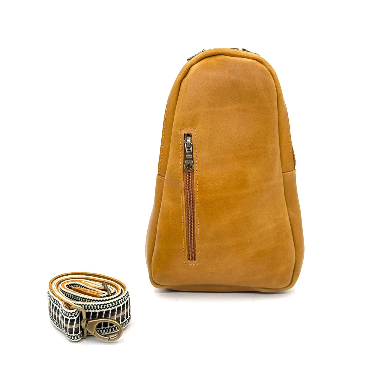 Sling Crossbody Backpack in Amber