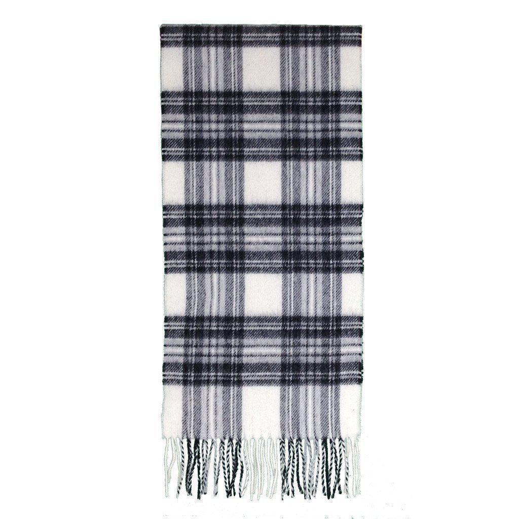 Prince of Scots Merino Lambswool Tartan Scarf (Dress Grey Stewart)