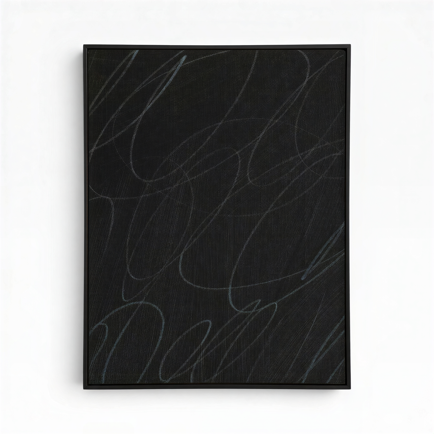 Gestural Marks in Charcoal by DSCVR Art Framed Canvas Wall Art