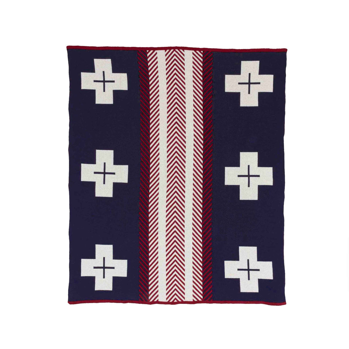 Heritage Trail - Cotton Sustainable Knit Geometric Throw Blanket