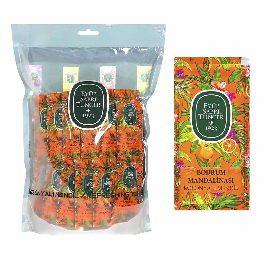 Eyup Sabri Tuncer Bodrum Tangerine Scented Refreshing Wipes – 150 Pack