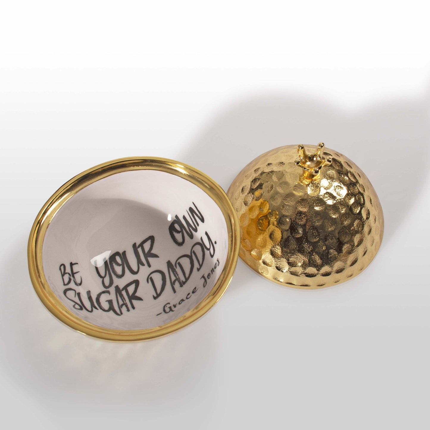 "Be Your Own Sugar Daddy" Grace Jones - Bowl With Quote - In Stock