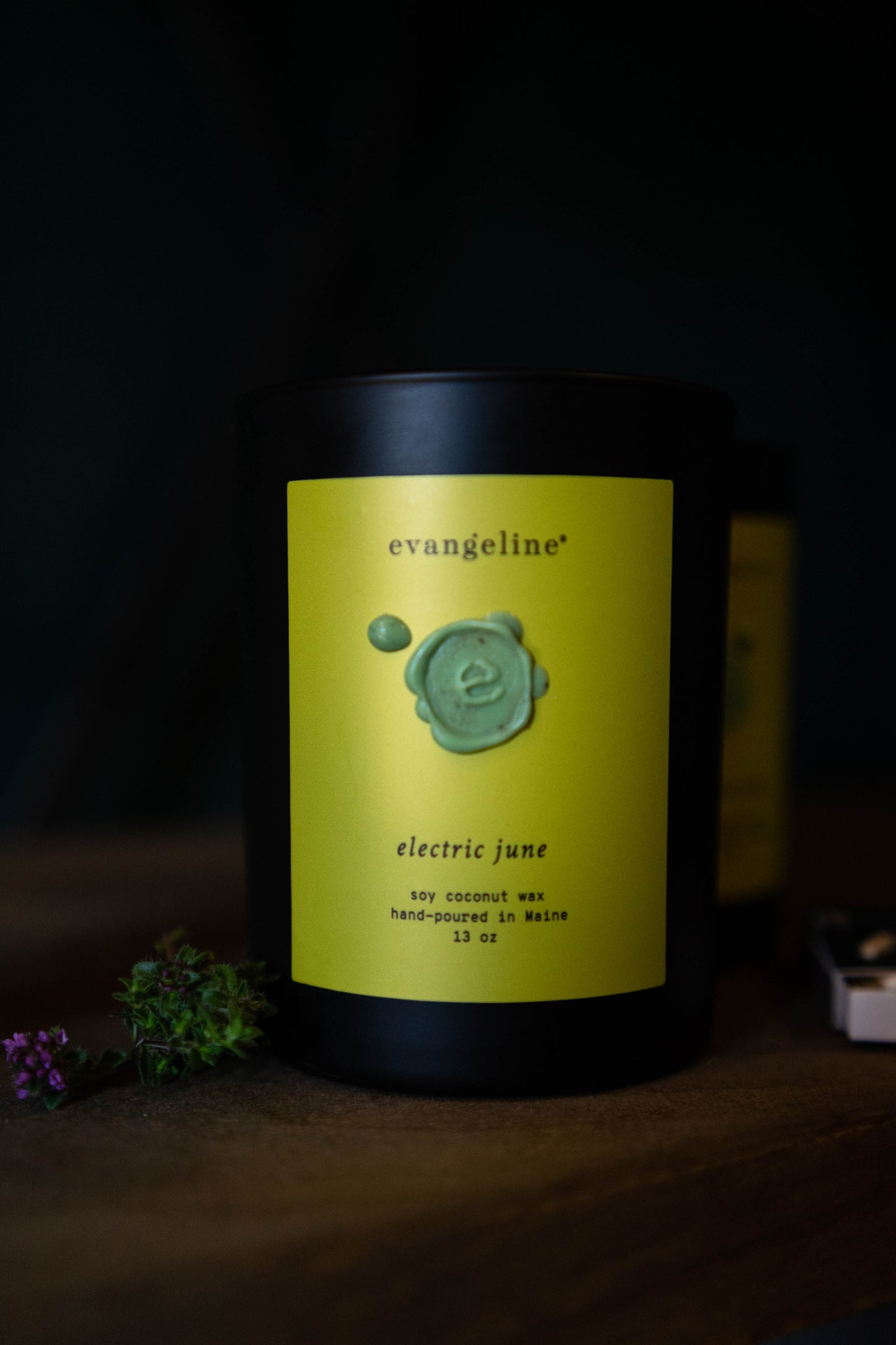 Evangeline Candle ~ electric june