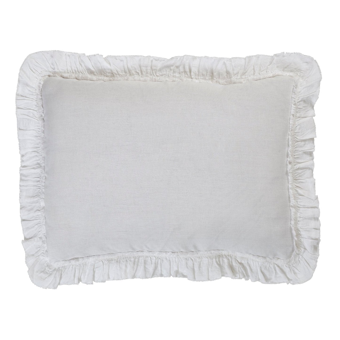 Ruffle European Linen Duvet Sham