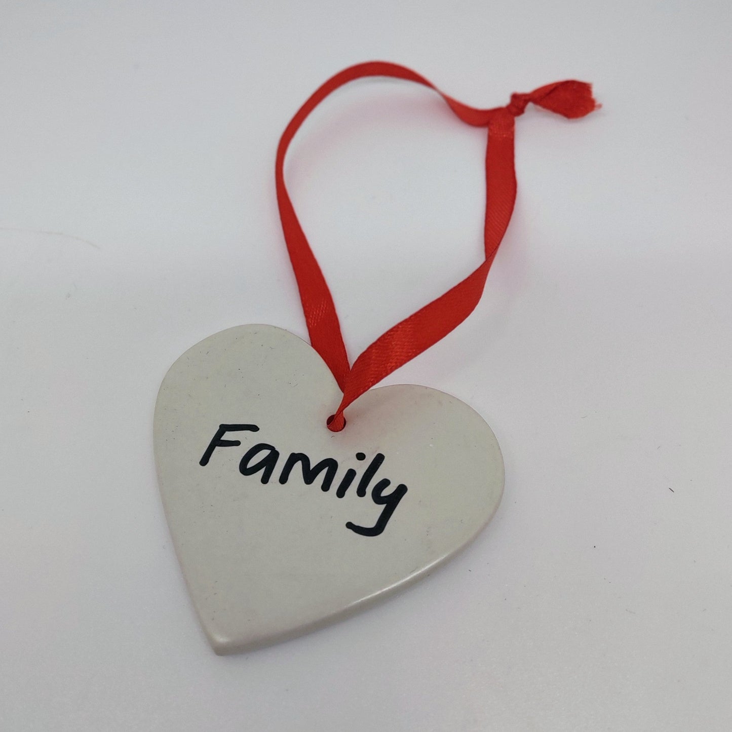 Heart Word Ornament Soapstone