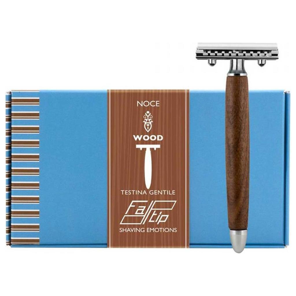 Fatip Double Edge Safety Razor Wood Noce Pc