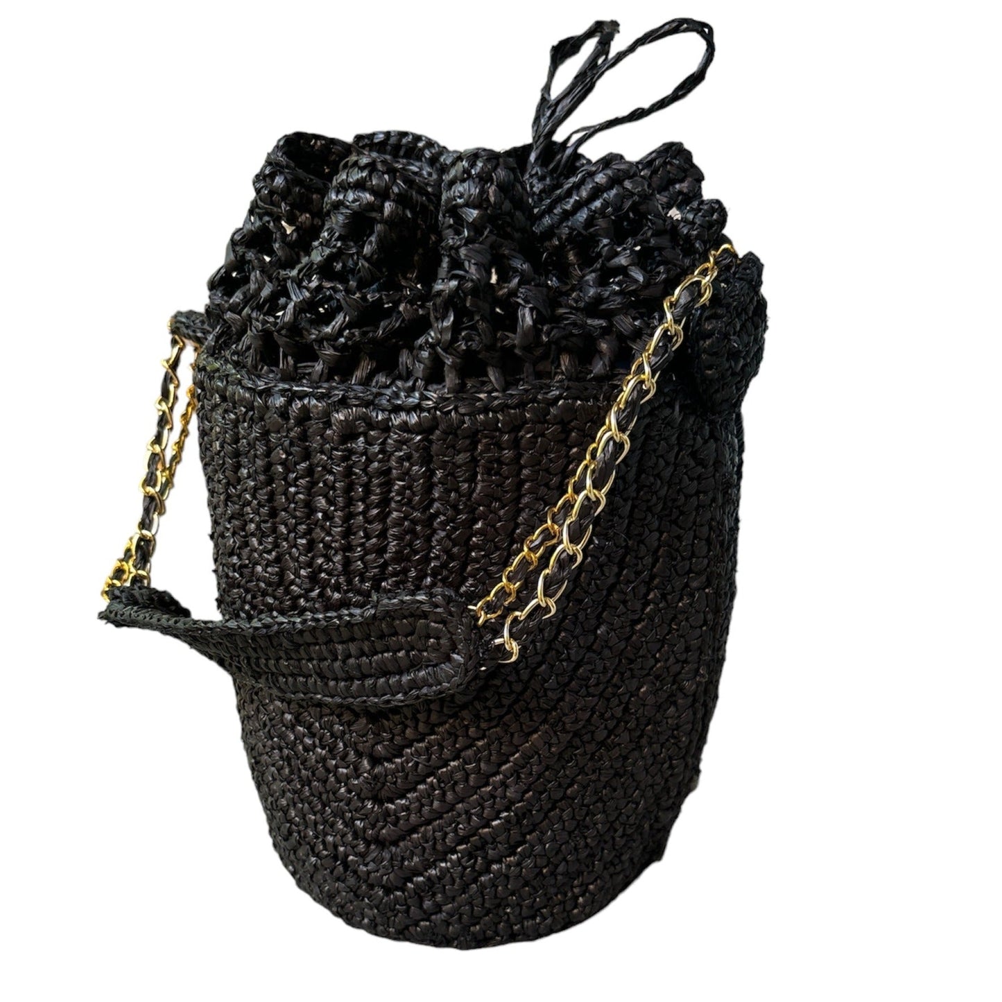 Buckety Raffia Bag
