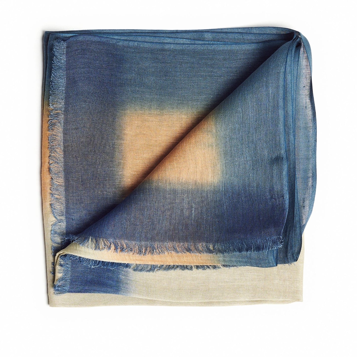 Oceana Beige Soft Linen Silk Handloom Scarf