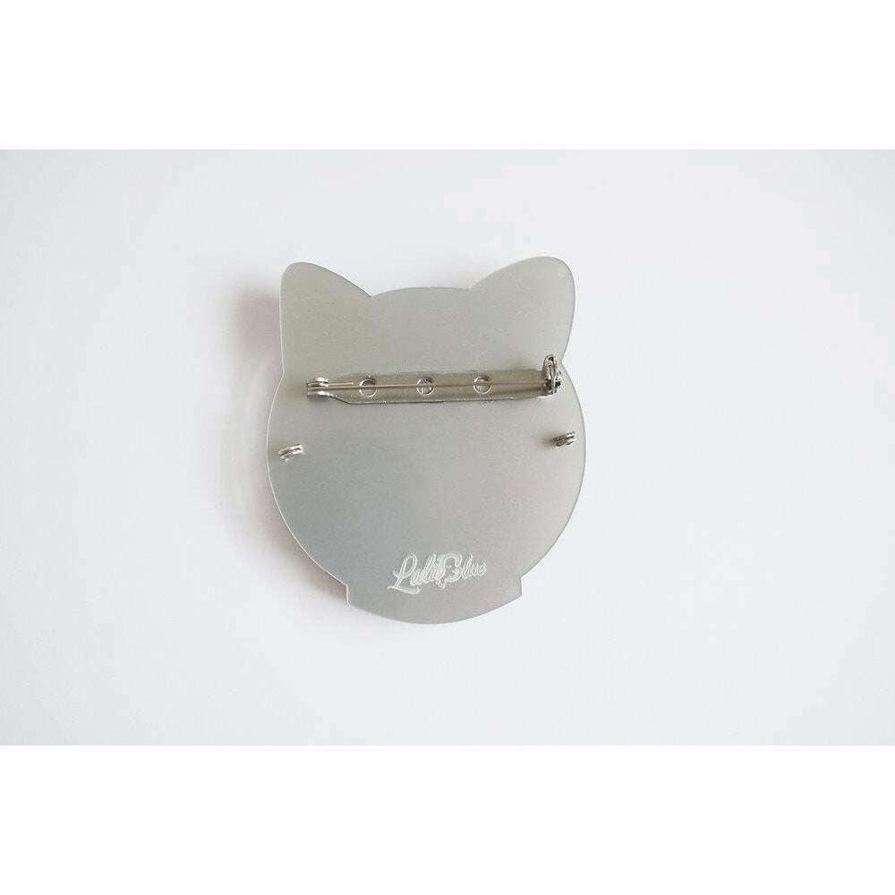 Fishbowl With Cat Brooch by Laliblue | PRE-ORDER SHIPS IN 2-3 WEEKS