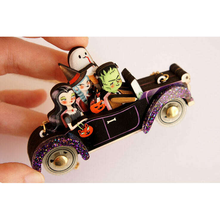 Frankenstein's Car Necklace by Laliblue | PRE-ORDER SHIPS IN 2-3 WEEKS