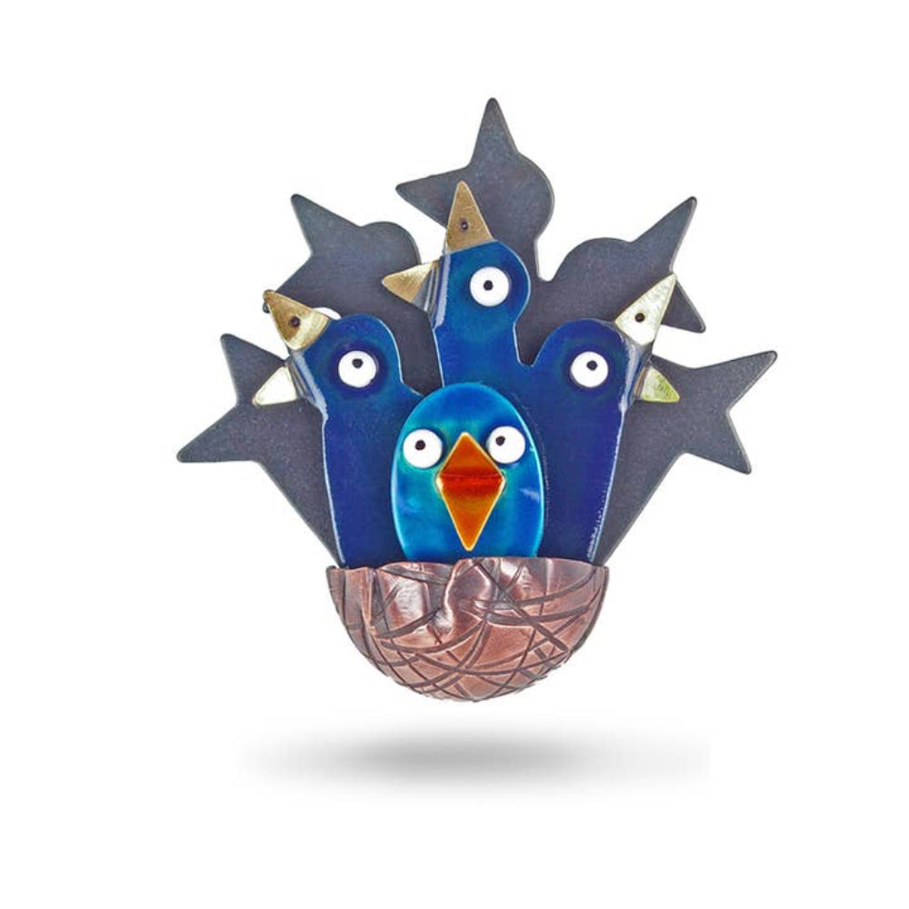 Full House Brooch by Chickenscratch