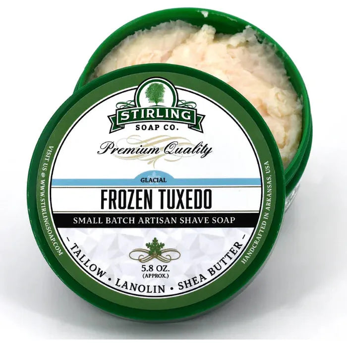Stirling Soap Co. Frozen Tuxedo Glacial Shaving Collection