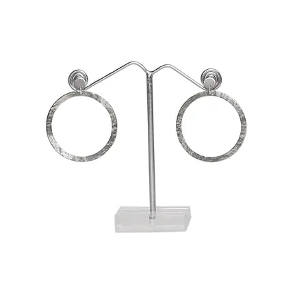 Hammered Hoop Earrings
