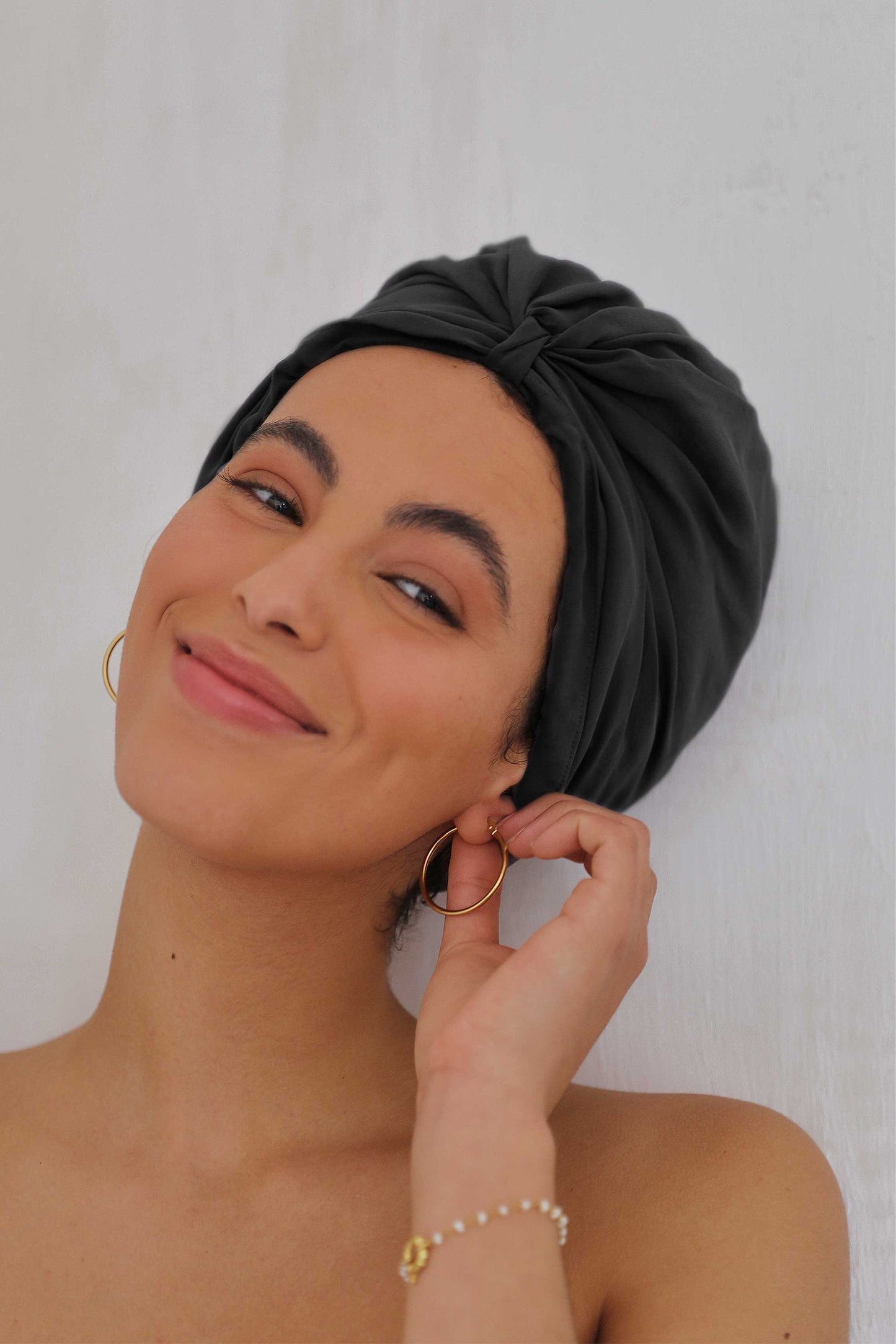 Machine Washable 100% Silk Hair Turban For Sleeping