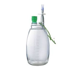 EVACUATED DRAINAGE BOTTLE 1000ML 10CT