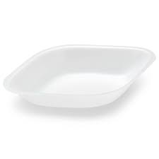 Diamond-Shaped Polystyrene Weigh Boats, White, Medium (Pack of 500)
