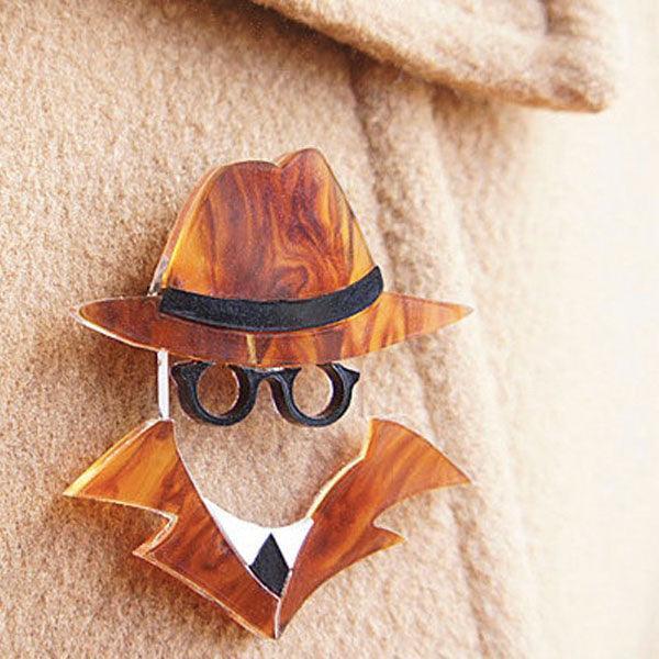 Invisible Man Brooch by Laliblue