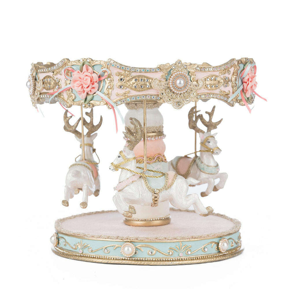 Joyeux Noel Carousel Cake Plate by Katherine's Collection