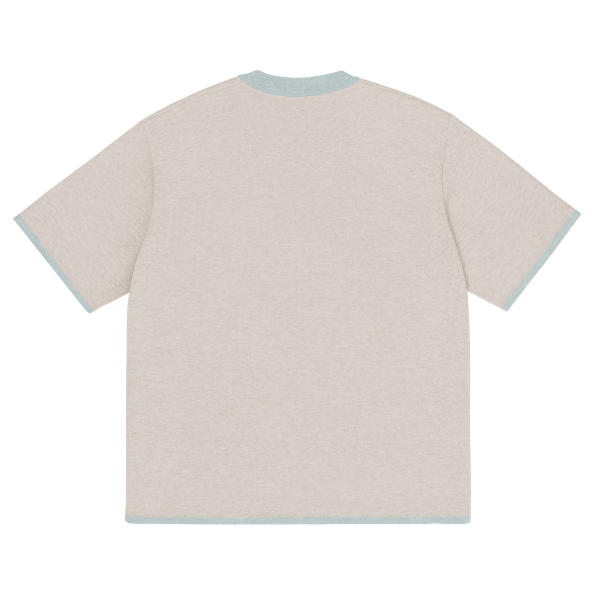 Sand with Powder Trim Knitted classic tee
