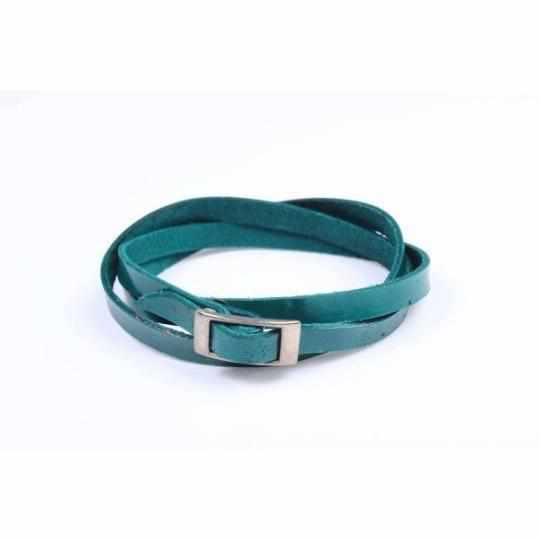 Leather Wrap with Silver Buckle - Thailand