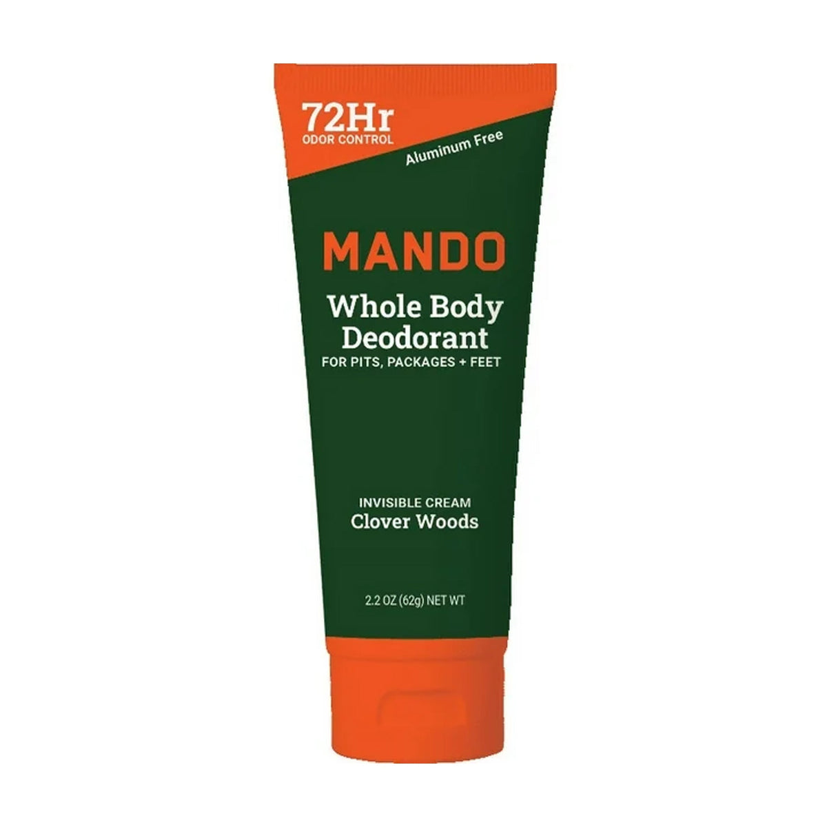 Mando Whole Body Deodorant Invisible Cream Clover Woods 2.2fl oz - New