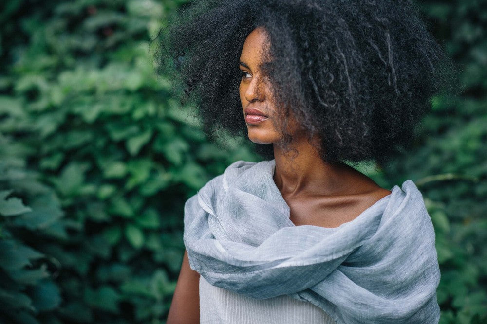 Mariam Handwoven Linen Scarf