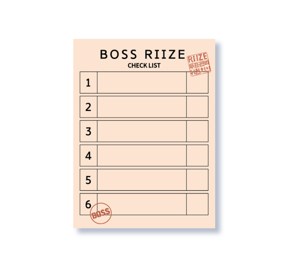 Riize - Boss Riize Pop Up Exhibition Official MD Memo Pad