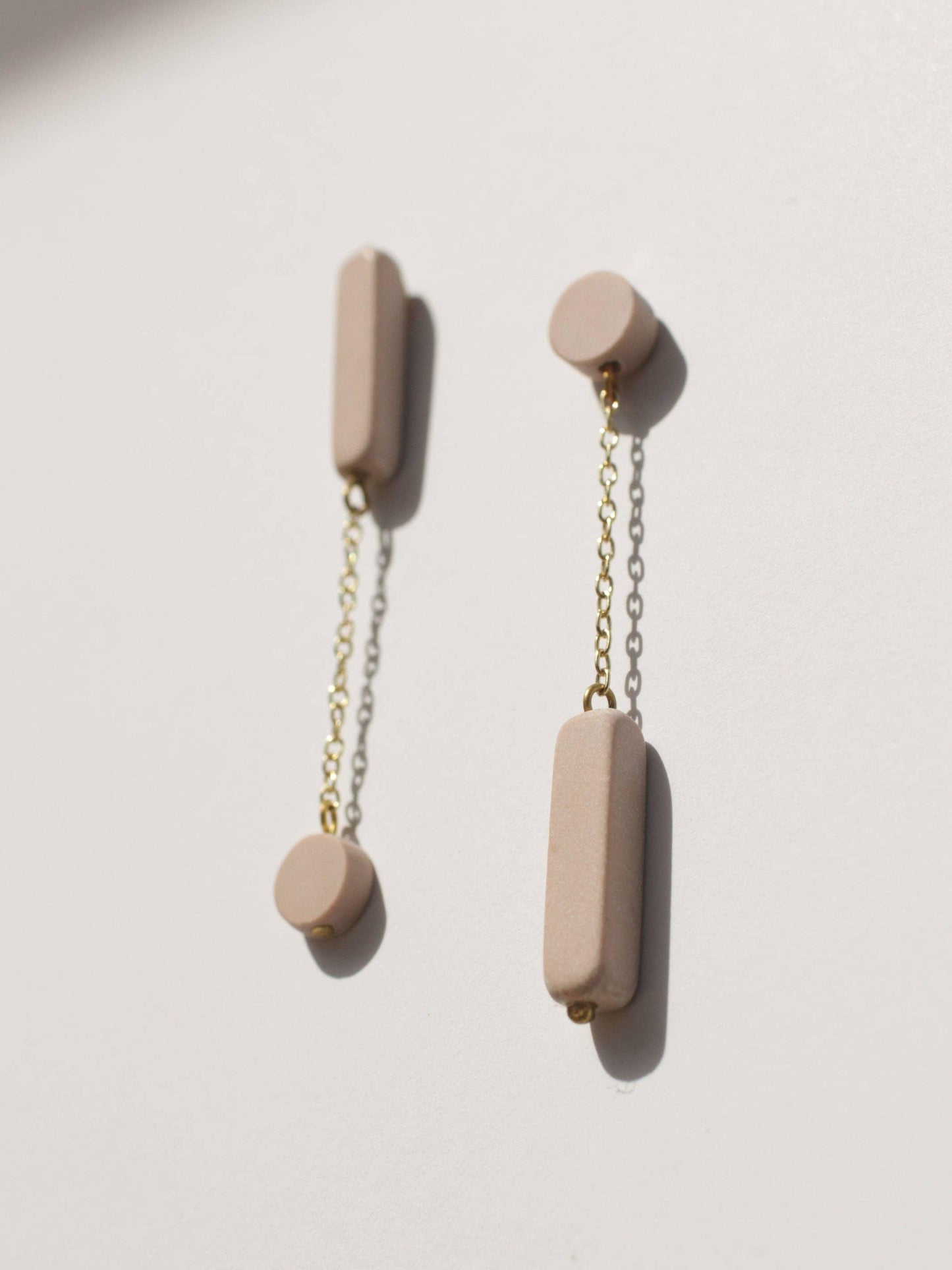 Mojave Reverse Clay Earrings Sand Dune