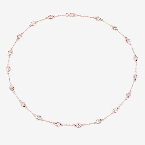 4.86 Carat Genuine Morganite .925 Sterling Silver Necklace