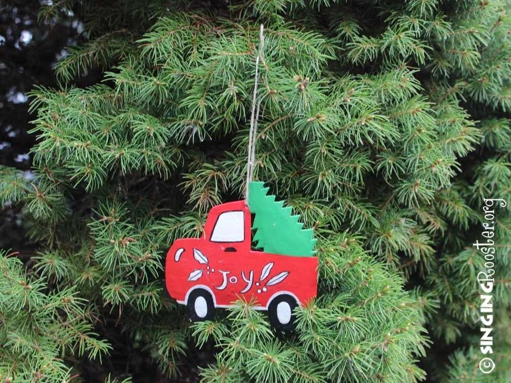 Old Time Christmas Car Ornaments