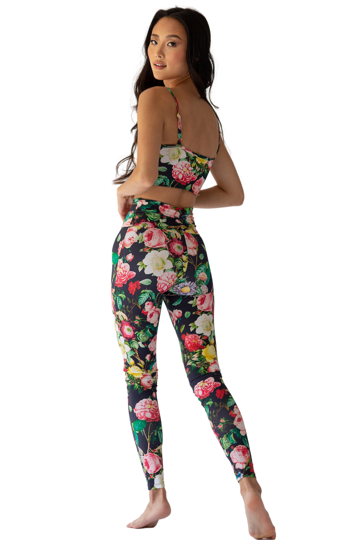 KELLY FLORAL Activewear Scrunch Leggings