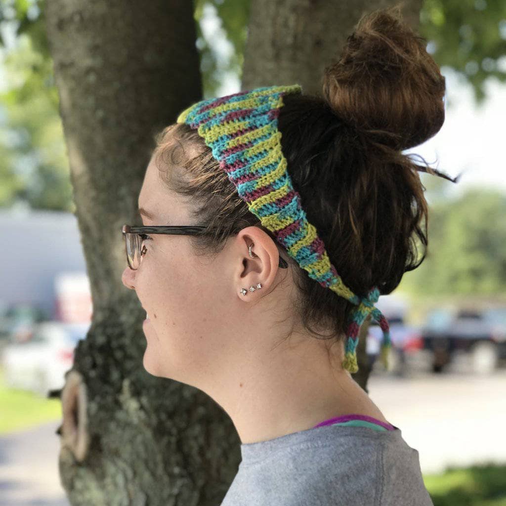 Plume Headband Knit & Crochet Pattern