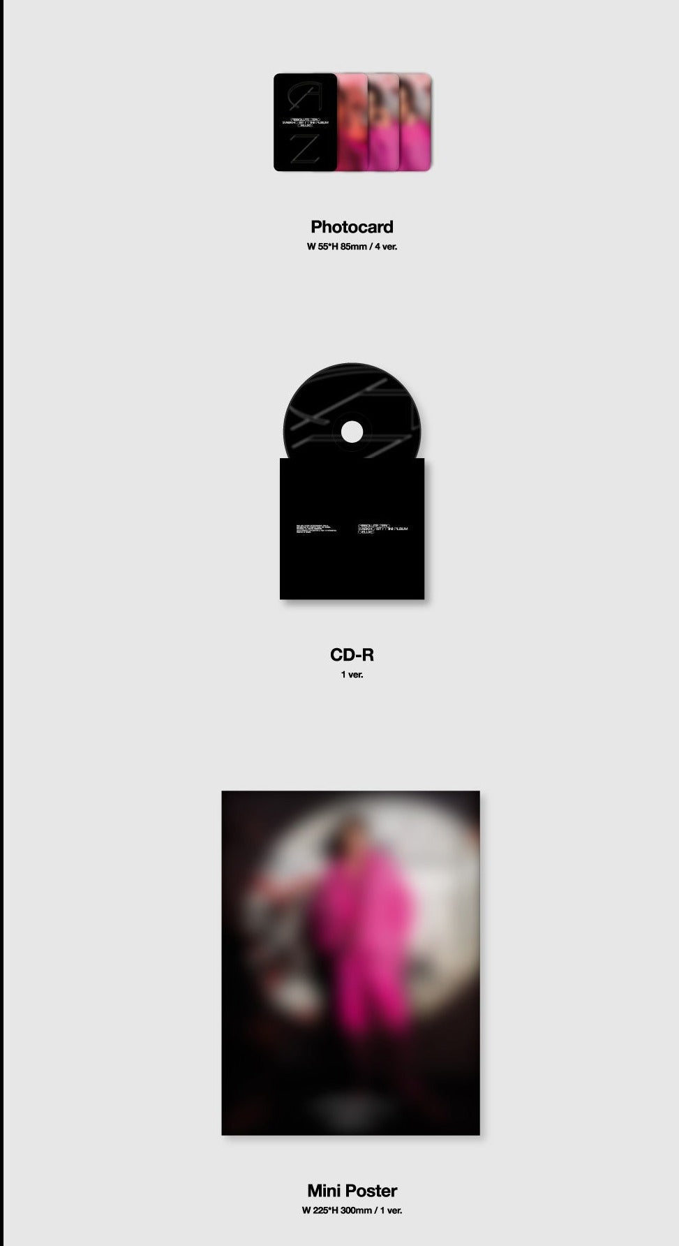 Baekho 1st Mini Album - Absolute Zero (Deluxe Ver.)