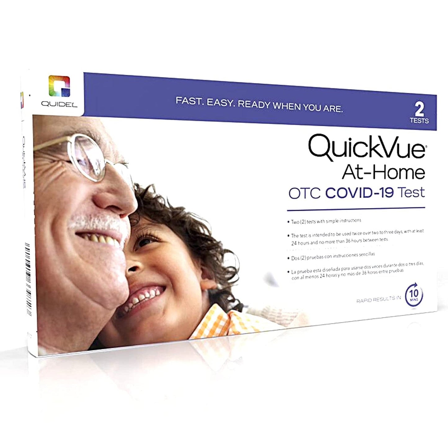 QuickVue At-Home OTC COVID-19 Antigen Test Kit, 25 Count