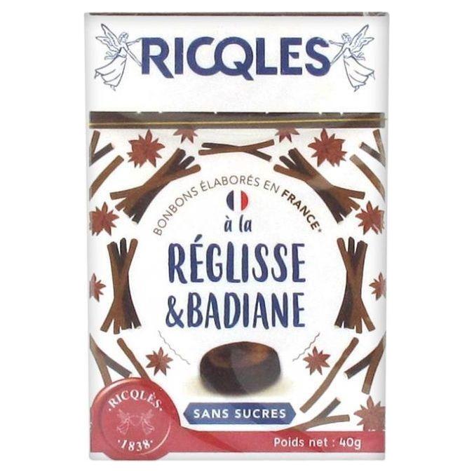 Ricqles Sugar Free Candies Licorice and Star Anise 40g
