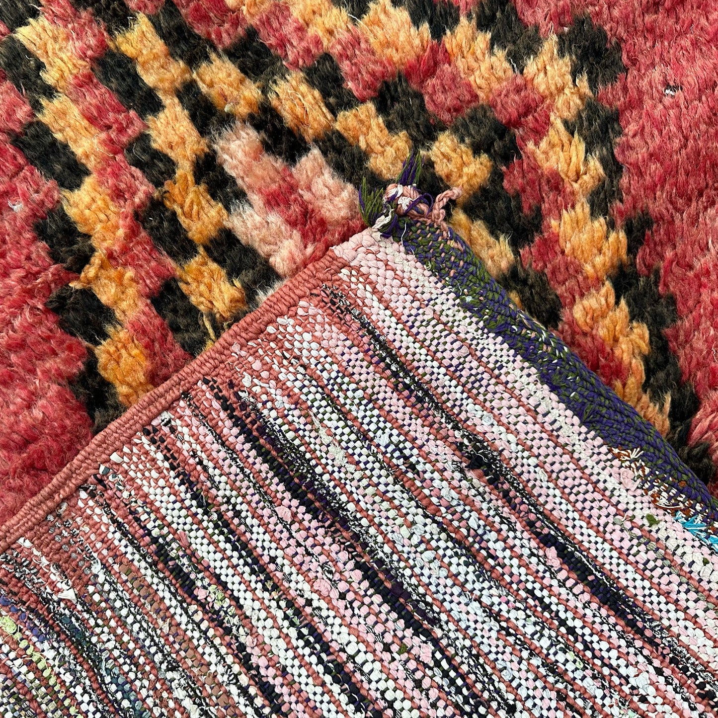 Sine Vintage Moroccan Runner Rug | 3'7" x 6'6"