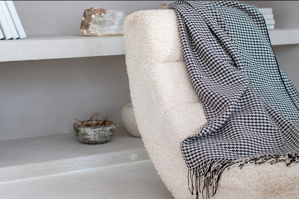 Sitota Handwoven Ethiopian Cotton Throw Blanket