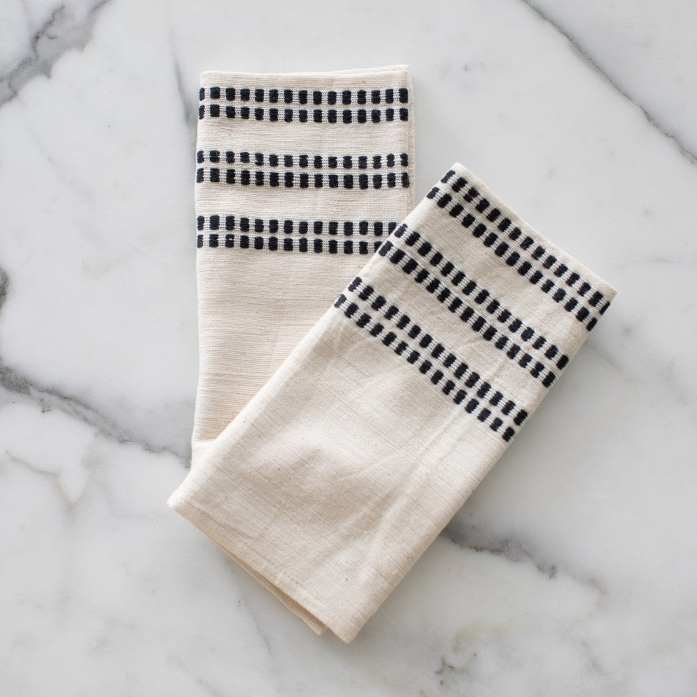 Sodo Handwoven Ethiopian Cotton Napkins | Set of 2